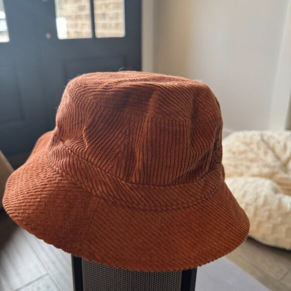 Brixton Oath Corduroy Packable Bucket Hat Red Burnt Orange Medium Round Top main image 8